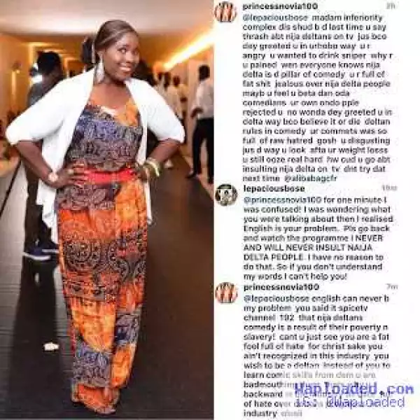 Comedian Lepaciousbose catches heat over a statement she allegedly made about the people of Niger Delta